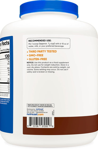 Nutricost Whey Protein Concentrate (Chocolate) 5LBS